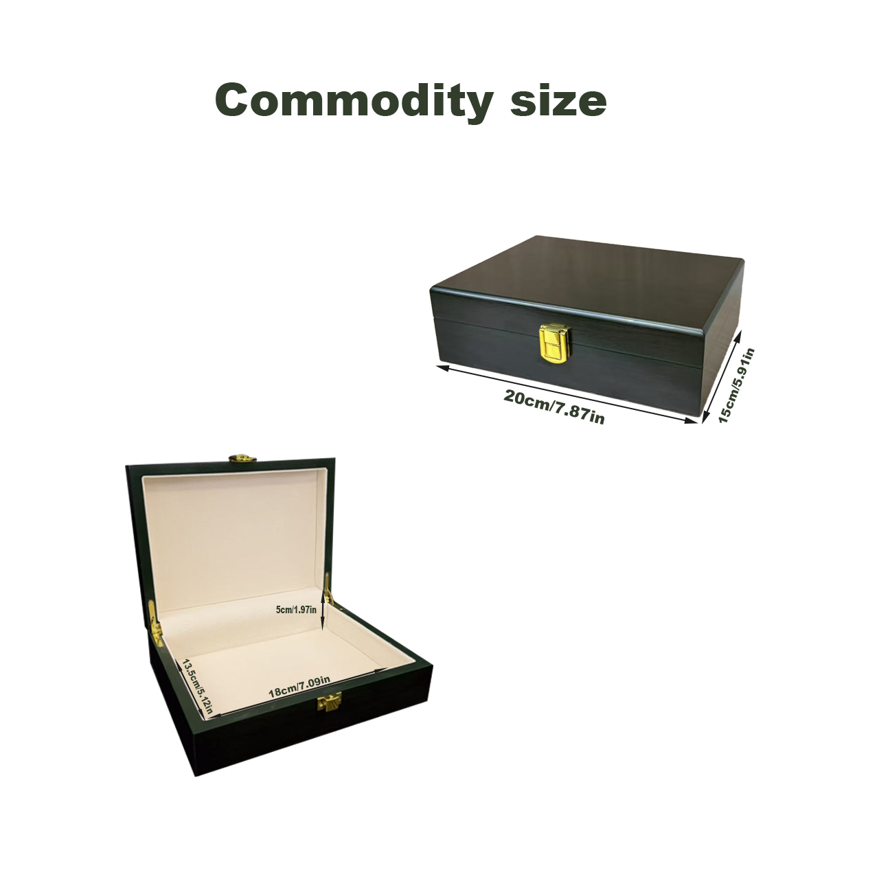 Glossy Dark Green Wooden Jewel - Bar Cart Gold 评论和价格