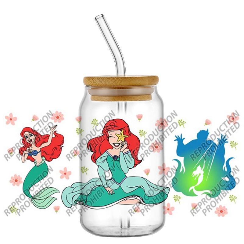 Popular Retro Cartoon Mermaid  - Old Fashioned Glass 评论和价格
