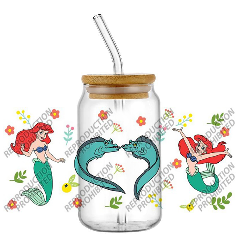 Popular Retro Cartoon Mermaid  - Old Fashioned Glass 评论和价格