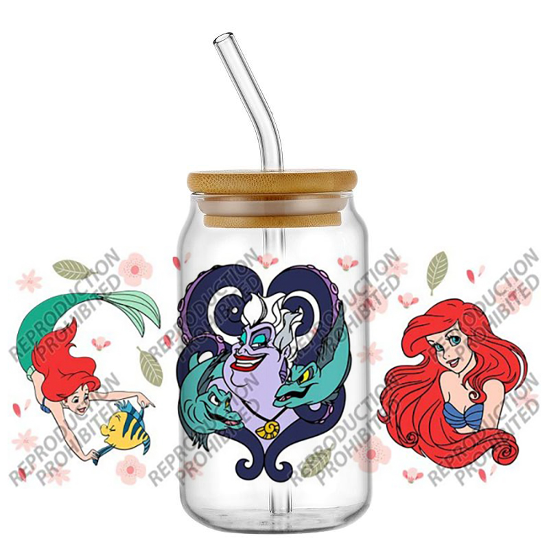 Popular Retro Cartoon Mermaid  - Old Fashioned Glass 评论和价格
