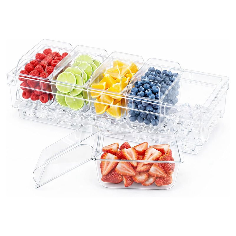 DTA4-For Bar Supplies,Clear Se - Garnish Tray Set 评论和价格