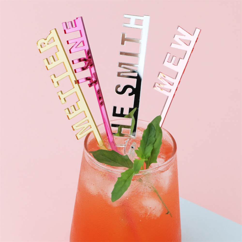 50pcs Personalized Name Swizzl - Cocktail Recipe Book 评论和价格
