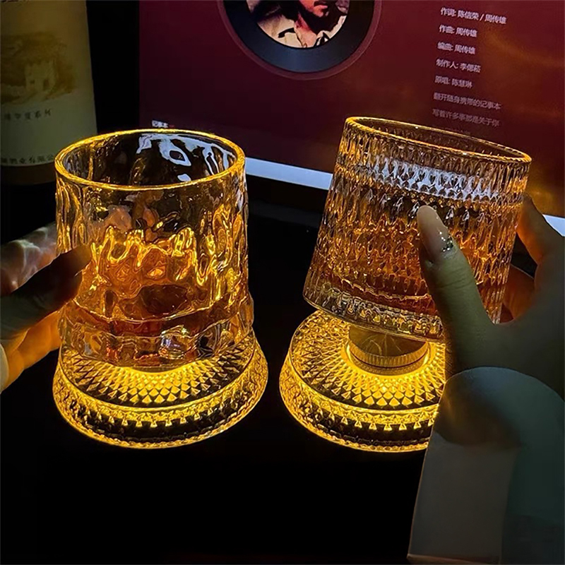 360° Rotating Whiskey Glass wi - Old Fashioned Glass 评论和价格