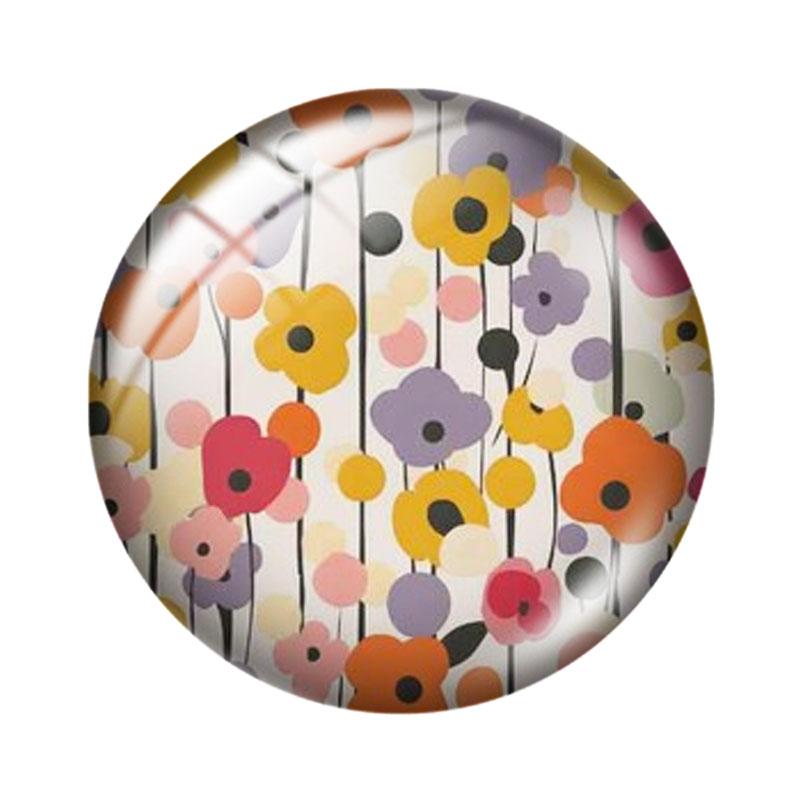 Retro Floral12/18/20/25mm glas - Old Fashioned Glass 评论和价格