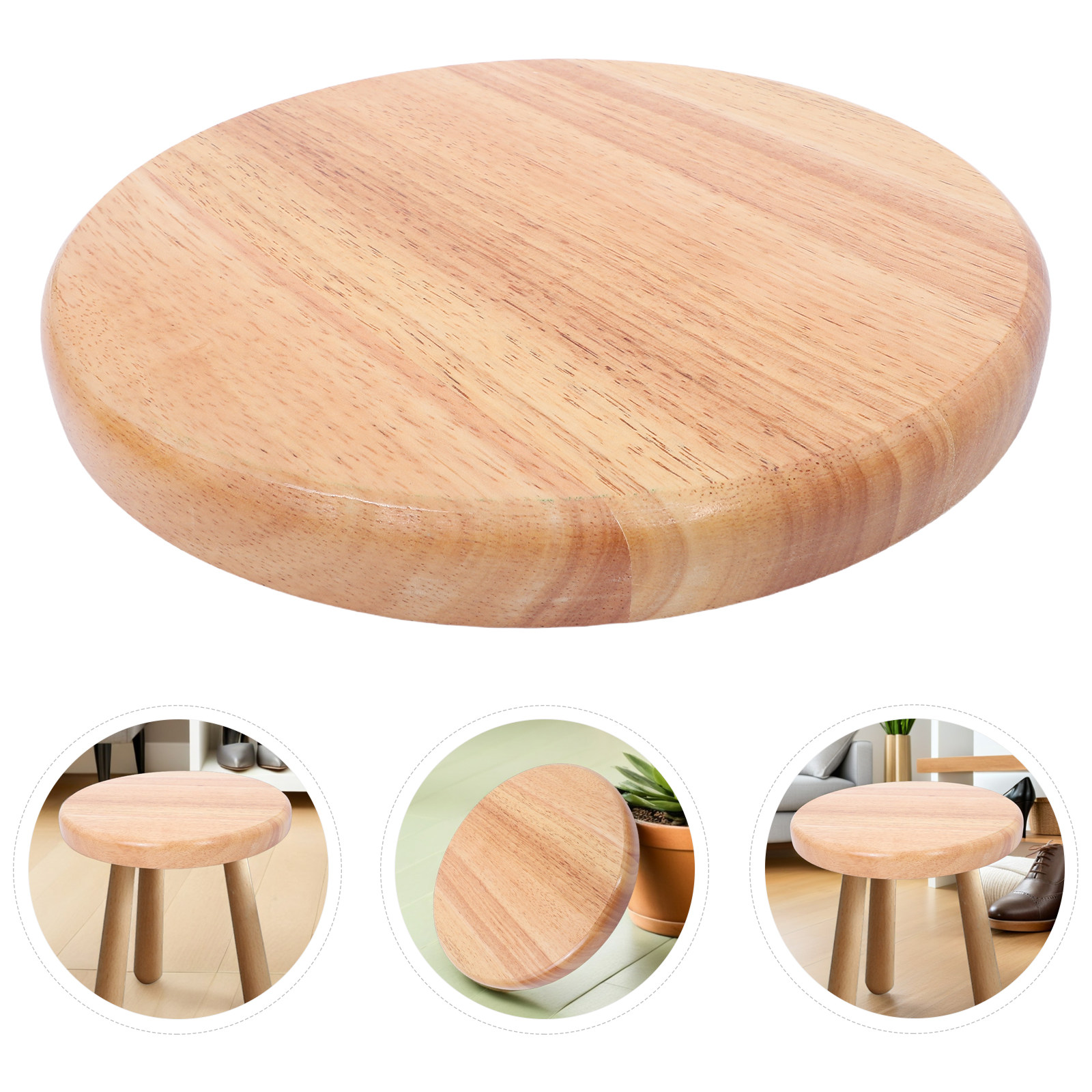 Wood Round Stool Seat Replacem - Home Bar Stools 评论和价格