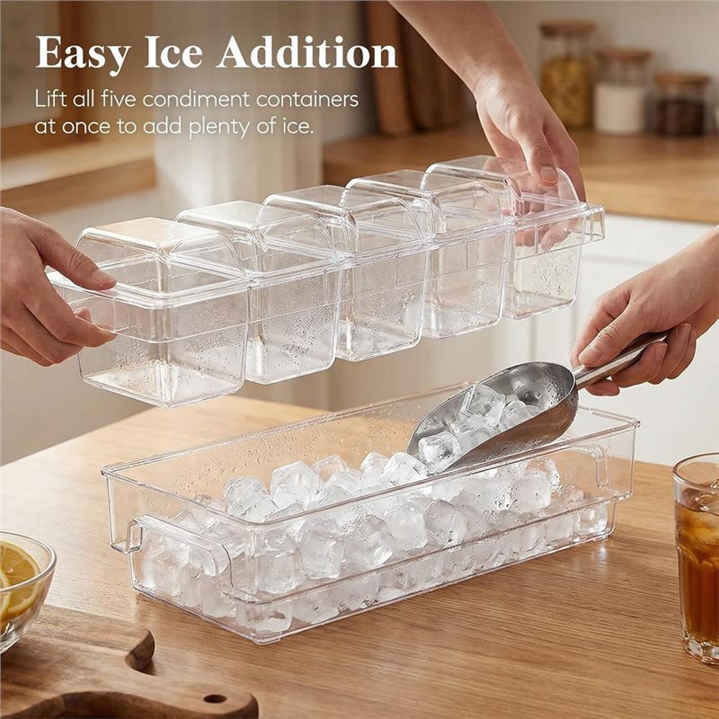 AB46-For Bar Supplies, Chilled - Garnish Tray Set 评论和价格