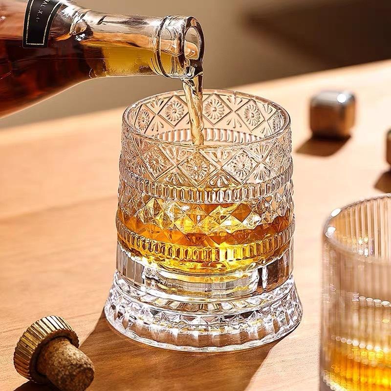 360° Rotating Whiskey Glass wi - Old Fashioned Glass 评论和价格