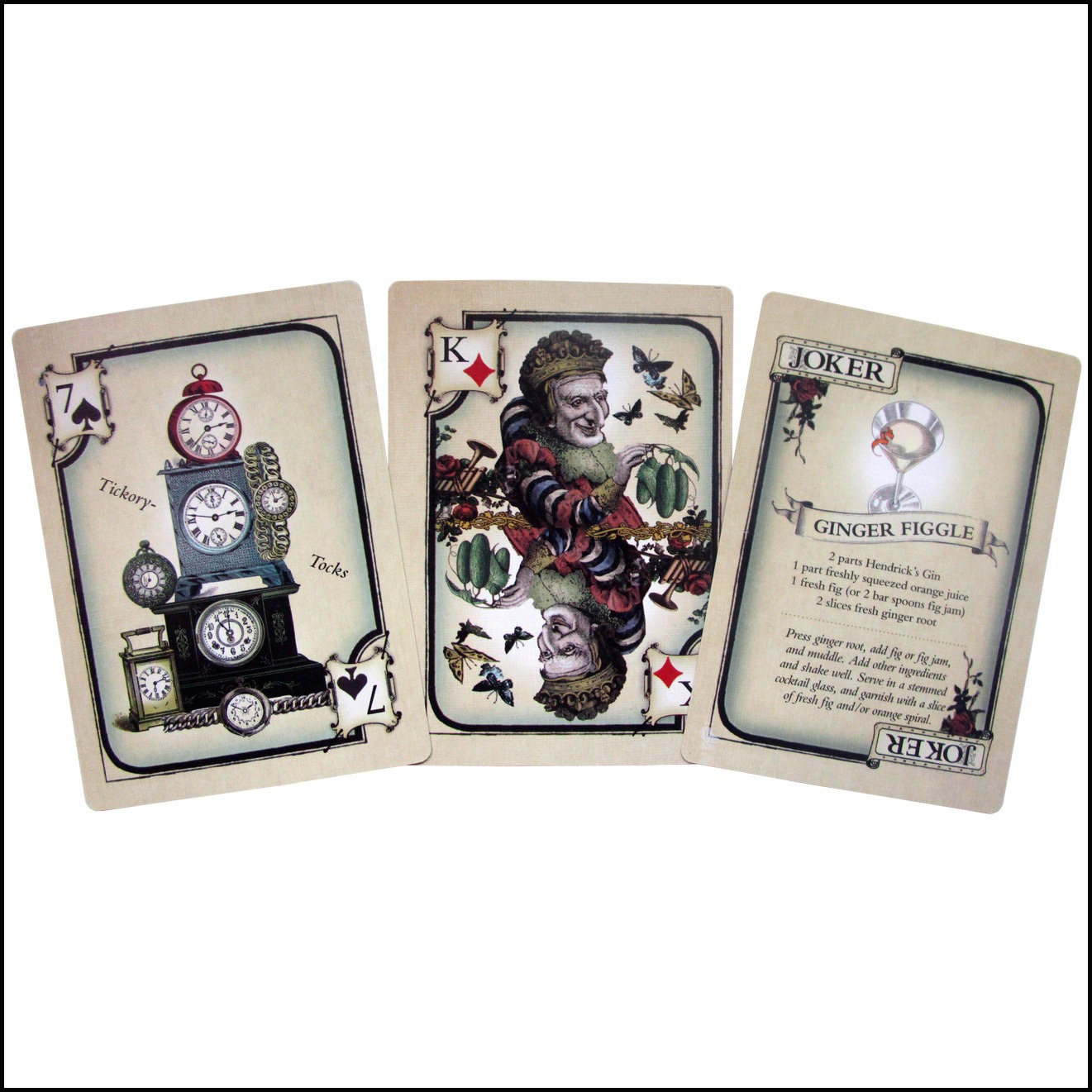 Full 52-card Deck Hendrick's G - Cocktail Recipe Book 评论和价格
