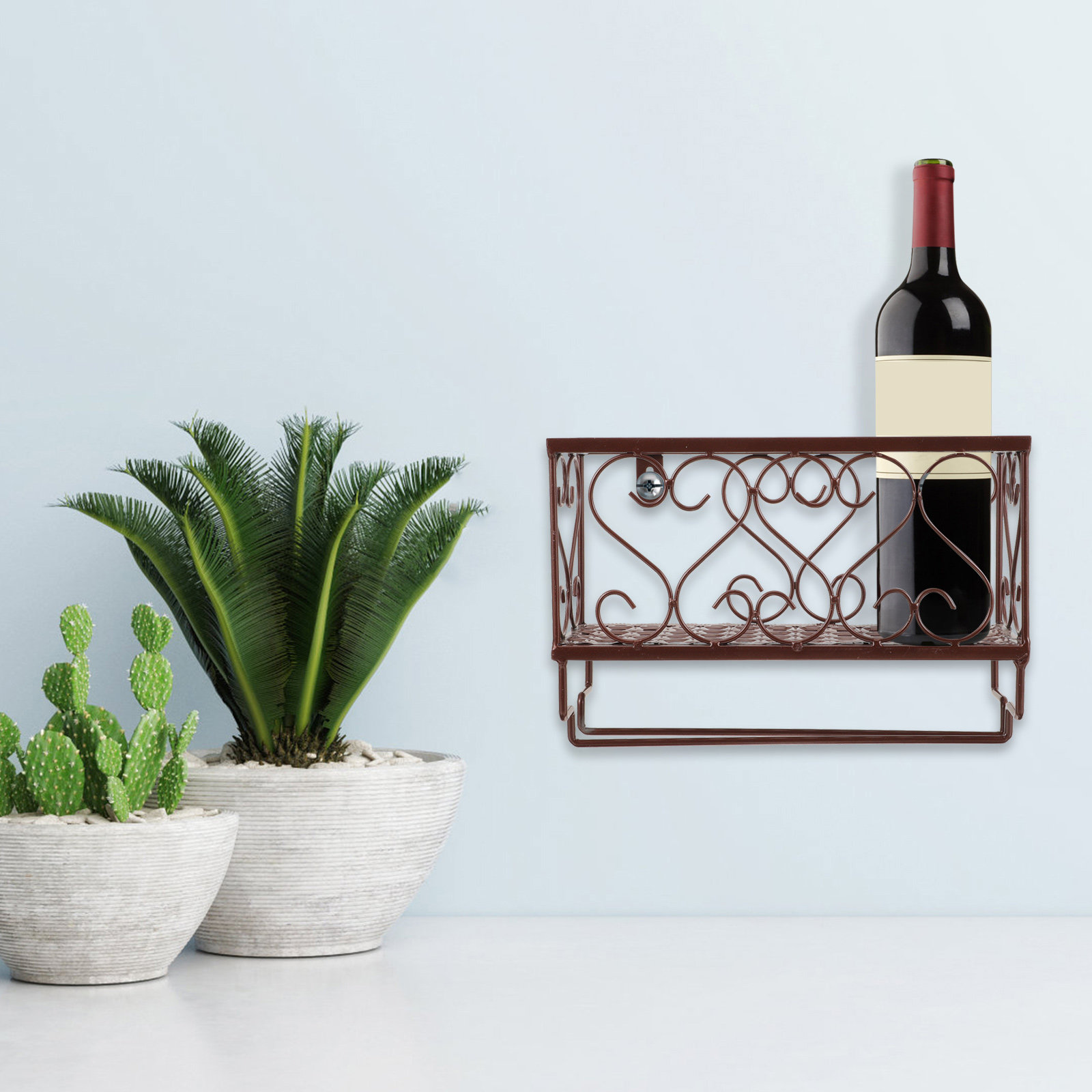 Space Saving Wall Mounted Wine - Home Bar Shelves 评论和价格